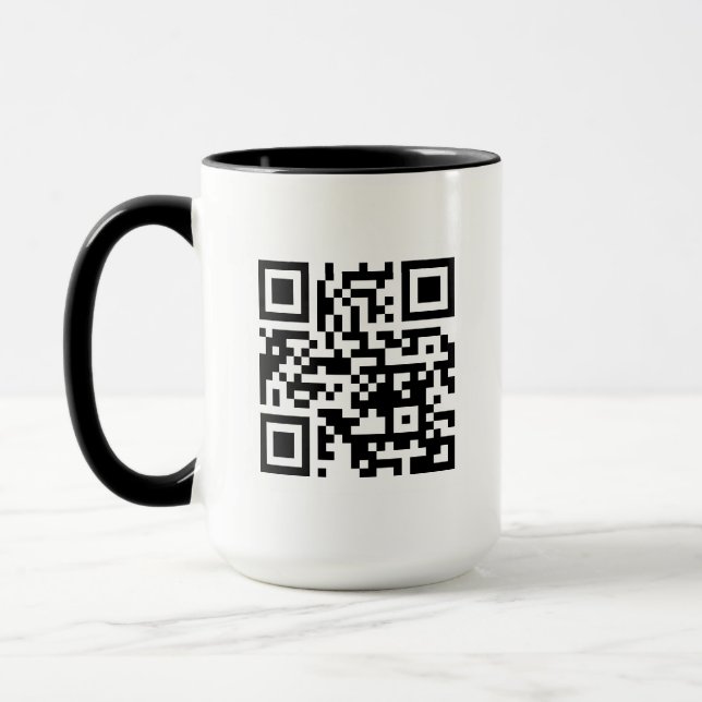 QR Code Only 15 oz Combo Mug (Left)