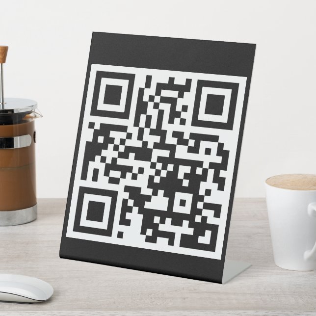 QR Code Only 8"x10" Pedestal Sign (In SItu)