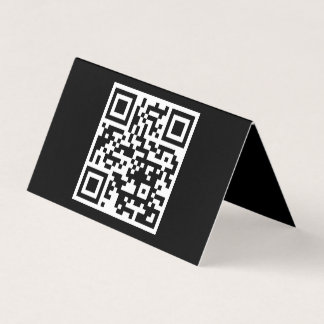 QR Code Only Horizontal Folded Card
