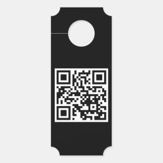 QR Code Only Ticket Door Hanger