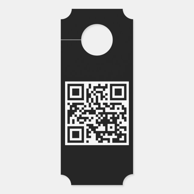 QR Code Only Ticket Door Hanger (Front)