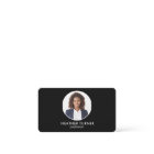 QR CODE or Logo Professional Headshot Photo Black