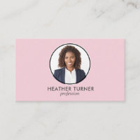 QR CODE or Logo Professional Headshot PINK PHOTO