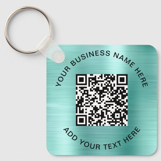 QR Code or Logo Promotional Mint Keychain (Front)
