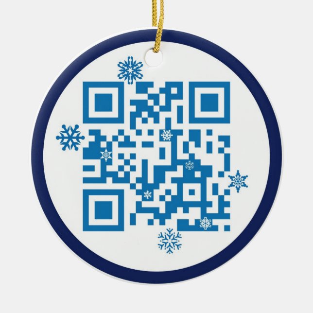 QR Code Ornament - Merry Christmas!! (Front)