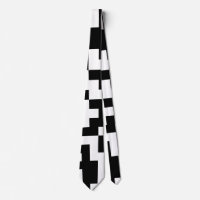 QR code pattern neck tie
