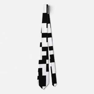 QR code pattern neck tie