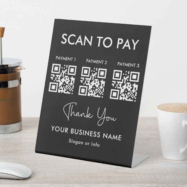 QR Code Payment | Scan to Pay Business Pedestal Sign (In SItu)
