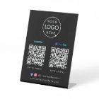 QR Code Payment | Venmo Paypal Scan to Pay Black