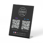 QR Code Payment | Zelle Paypal Scan to Pay Black