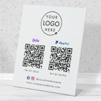 QR Code Payment | Zelle Paypal Scan to Pay Logo