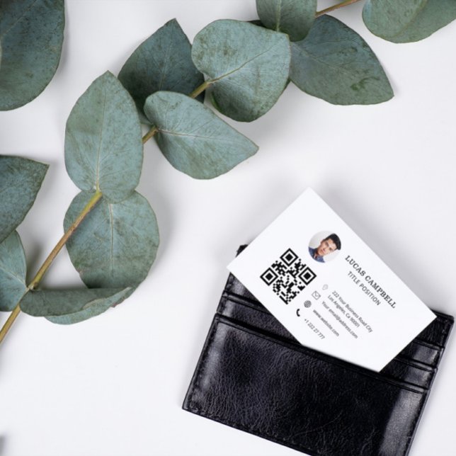 QR Code Photo Business Card (Creator Uploaded)