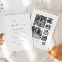 QR Code Photo Collage Christian All In One Wedding