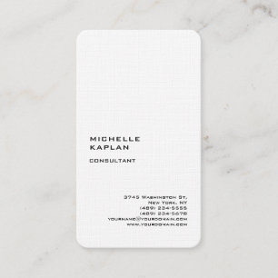 QR Code Premium Linen Modern Exclusive Business Card