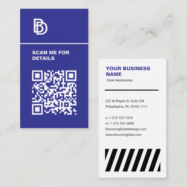 QR code - Professional Business Card  (Front/Back)