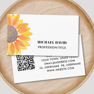 QR Code Professional  Business Card