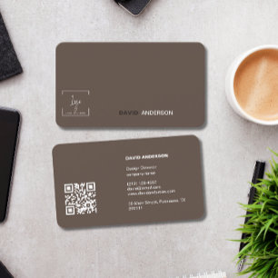 Qr Code Professional Business logo Modern Stylish Business Card