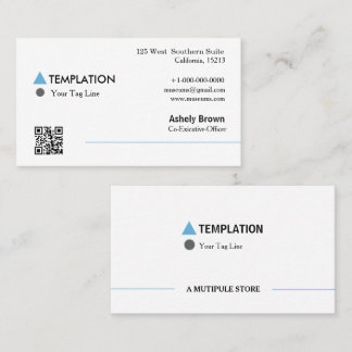 QR Code Professional Modern Business Card