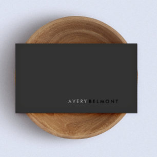 QR Code Professional Modern Simple Black Business Card