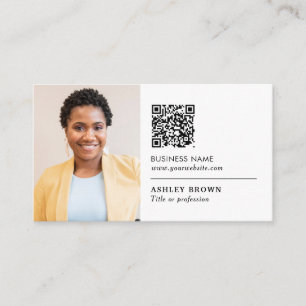 QR code professional networking real estate agent Business Card