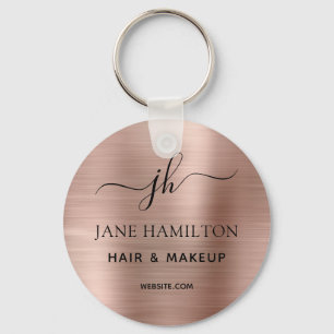 QR Code Promotional Business Name Keychain