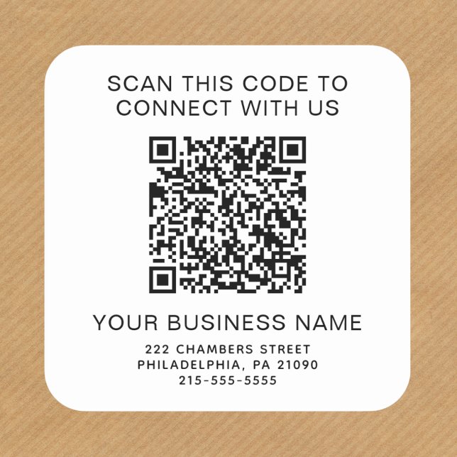 QR Code Promotional Square Sticker (Creator Uploaded)