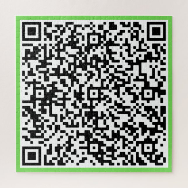 QR Code Puzzle cadeau avec votre message surprise (Vertical)