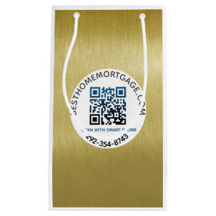 QR Code Realtor Mortgage Company   Small Gift Bag