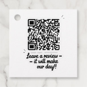 QR Code Review Gift Tag