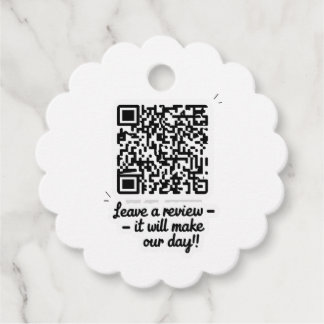 QR Code Review Gift Tag
