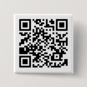 Qr Code RickRoll Gif 2 Inch Square Button