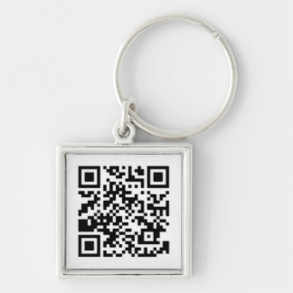 Qr Code RickRoll Gif Keychain