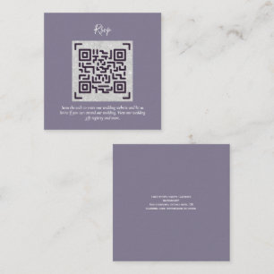 QR CODE RSVP Wedding Details Accommodation Gifts Enclosure Card