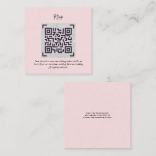 QR CODE RSVP Wedding Details Accommodation Gifts Enclosure Card
