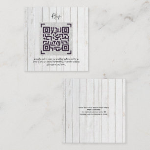 QR CODE RSVP Wedding Details Accommodation Gifts Enclosure Card