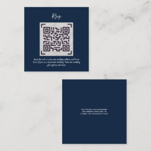 QR CODE RSVP Wedding Details Accommodation Gifts Enclosure Card