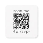 QR Code RSVP Wedding Website Modern Minimal Photo