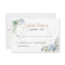 QR Code Sage Green Floral Watercolor Wedding 