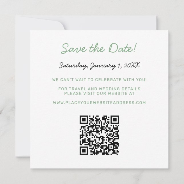 QR Code Save the Date (Back)