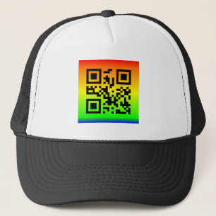 QR Code® Saying: HAPPINESS Trucker Hat