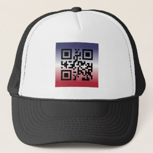 QR Code® Saying: HAPPY 4TH OF JULY Trucker Hat