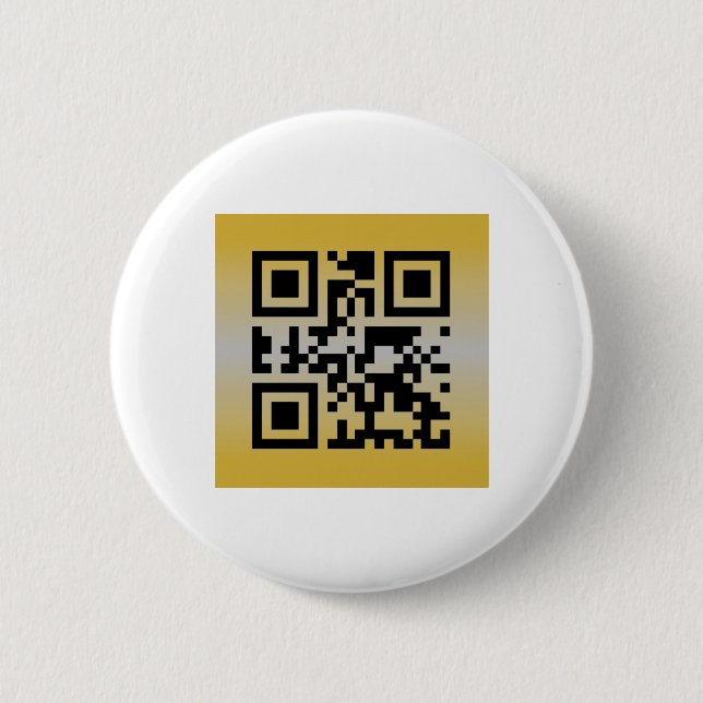 QR Code® Saying: HAPPY ANNIVERSARY 2 Inch Round Button (Front)