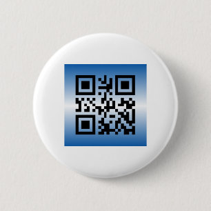 QR Code® Saying: HAPPY HANUKKAH 2 Inch Round Button