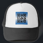 QR Code® Saying: HAPPY HANUKKAH Trucker Hat<br><div class="desc">QR Code® Saying: HAPPY HANUKKAH - QR Code is a registered trademark of Denso Wave Inc.</div>