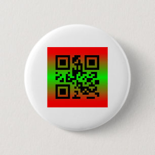 QR Code® Saying: HAPPY HOLIDAYS 2 Inch Round Button