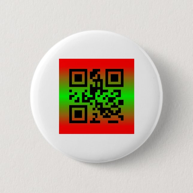 QR Code® Saying: HAPPY HOLIDAYS 2 Inch Round Button (Front)