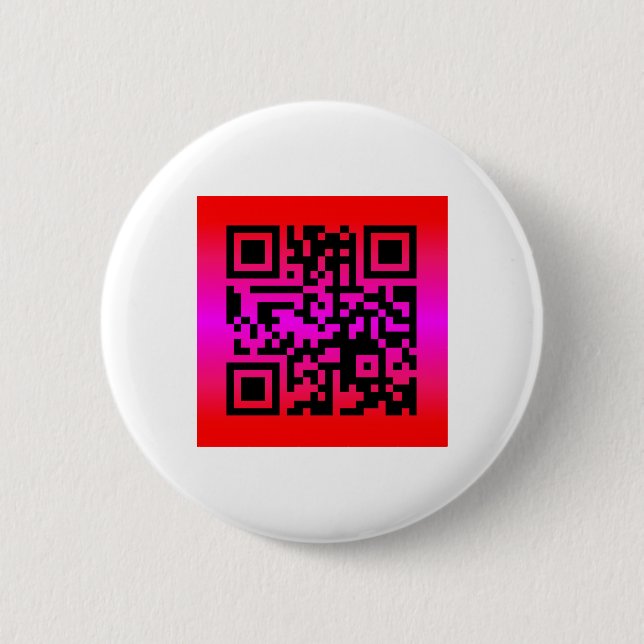 QR Code® Saying: HAPPY MOTHER’S DAY 2 Inch Round Button (Front)