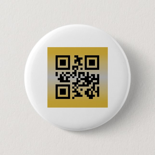QR Code® Saying: HAPPY NEW YEAR 2 Inch Round Button (Front)