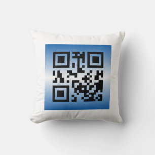 QR Code® Saying: HAPPY PASSOVER Throw Pillow