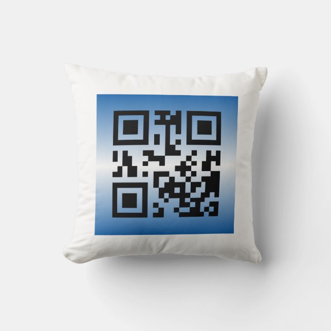 QR Code® Saying: HAPPY PASSOVER Throw Pillow (Front)
